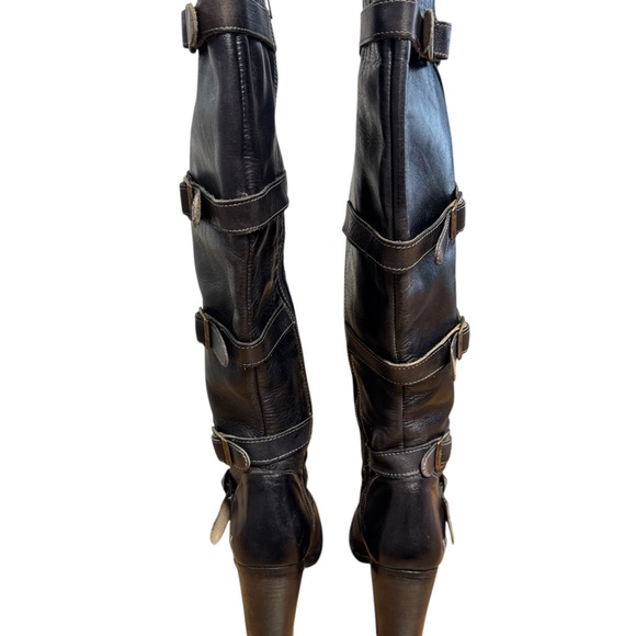 Bed Stu Black Heeled Boots - Picture 6 of 14